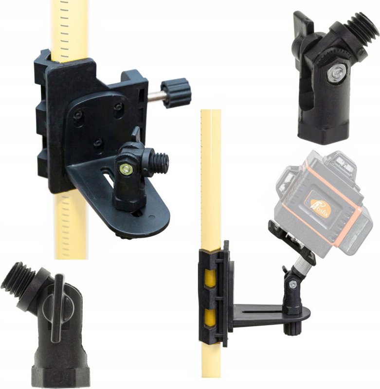 Rosfix Adapter und Halterung – Lasernivellier-Adapter 5/8" Gewinde Universelle Kompatibilität Verstellbarer Winkel Stabi...