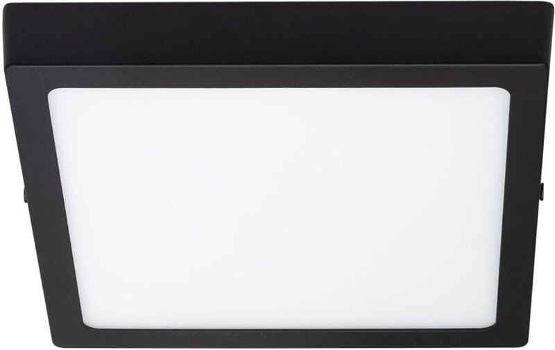 Efectoled - LED-Deckenleuchte 18W Eckig Aluminium 210x210mm Slim cct Wählbar Galán SwitchDimm Schwarz