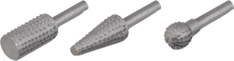 Set mit 3 Holzfeilen Kreator für Bohrmaschine