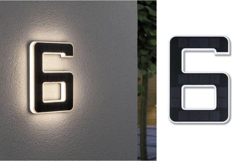 Paulmann Moderne Solar-Wandleuchte Schwarz 16 cm