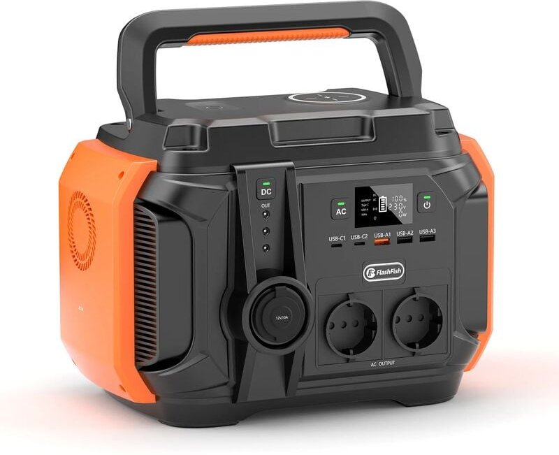 Ff Flashfish - FlashFish A601 500W/540Wh Tragbare Stromzeuger Ternäre Lithium batterie -Backup Power station mit 500W ac...