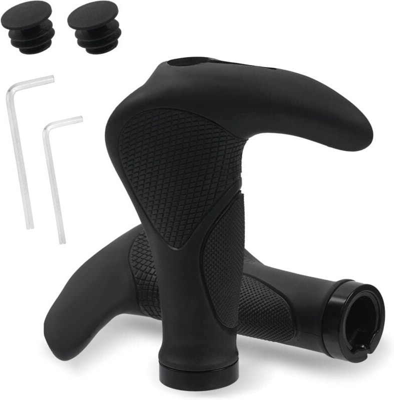 Linghhang - 22,2 mm) Fahrradlenker, ergonomischer Anti-Rutsch-Griff mit Aluminiumschloss, Fahrradstoppgriff, für E-Bike/...