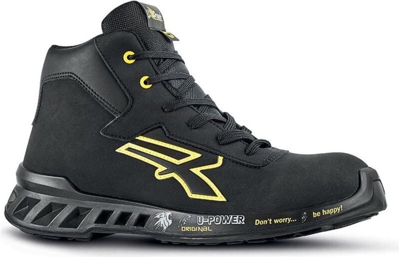 U-Power Nelson S3 SRC CI ESD hohe Sicherheitsschuhe - 46 EU - Schwarze