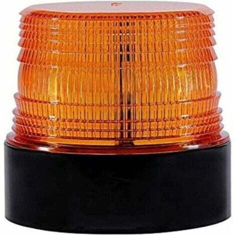 12V kabellose LED-Blitzleuchte, magnetische Notfall-Blinkleuchte, Signalleuchte (Orange)