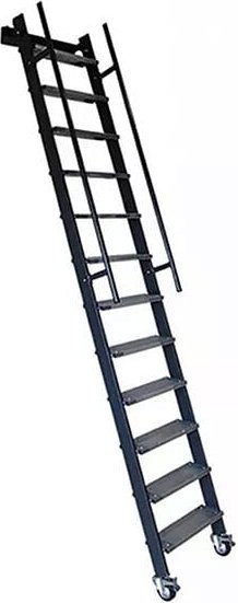 Matisère - Stahl-Raumspartreppe Metallstufen- Geschosshöhe 2,50m - SSPFXL-263-N-SR