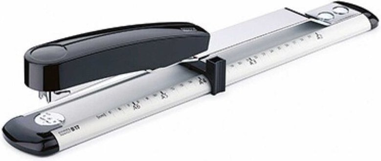 Langhefter b 17 24/6 24/8 26/6 26/8 fest/lösbar 40 Bl. (80 g/m²) Metall/Kunststoff lichtgrau/schwarz