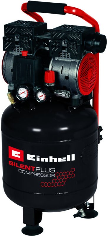 Einhell - Kompressor te-ac 135/24 Silent Plus (750 w., max. 8 bar, 24 l-Tank, 135 l/min Ansaugleistung, Motordrehzahl 14...
