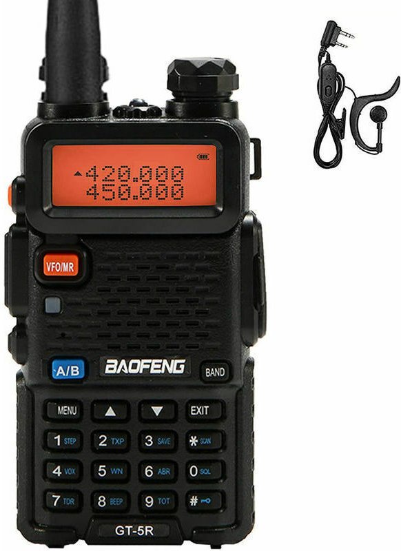 Tigrezy – Baofeng UV-5R 5W Walkie-Talkie – 2-Kanal-FM-Transceiver – Reichweite bis zu 5 km – 1800 mAh Lithium-Ionen-Akku...