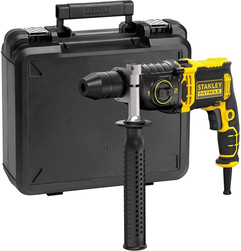 Stanley - 1100W 2-Gang Schlagbohrmaschine Fatmax FMEH1100K-QS