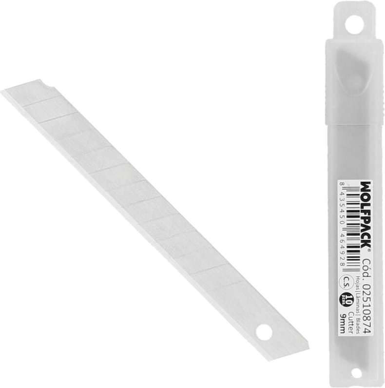 Schneidklinge aus Kohlenstoffstahl 85x9mm (Karton mit 10 Stück)