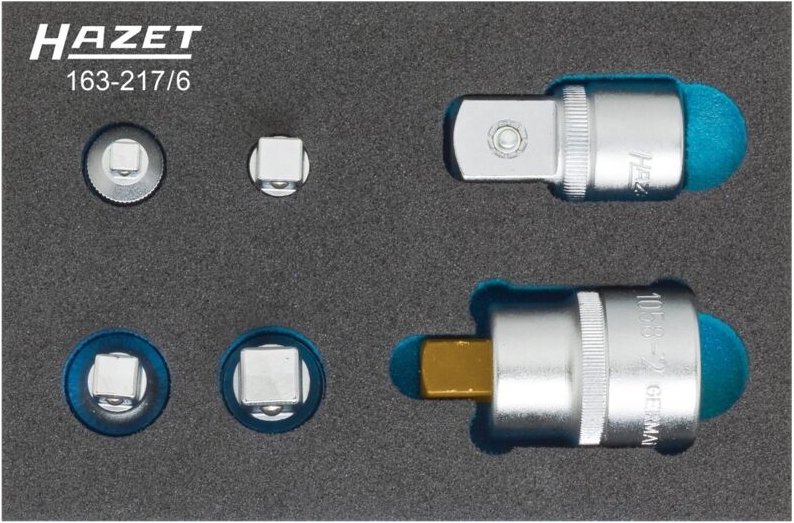 Adapter Satz, Anzahl Werkzeuge: 6, Art.Nr. 163-217/6 - Hazet