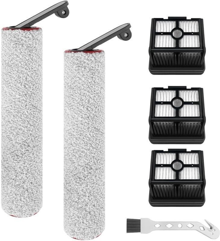 Ersatzbürstenrolle und HEPA-Filter für Dreame H12 Pro, H12 Dual Akku-Nass- und Trockensauger, 2 Bürstenrollen + 3 HEPA-F...
