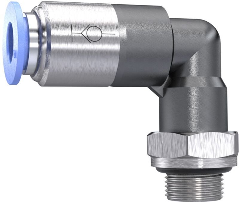 Riegler - L-Steckverschraubung »Blaue Serie« selbstabsperrend, g 1/2 außen, 197.1210-2