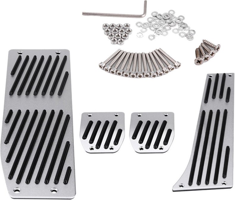 Eosnow Bremsfußpedal, 4-teiliges Set, breite Oberfläche, einfache Steuerung, exquisites Gaspedal für Fahrzeuge