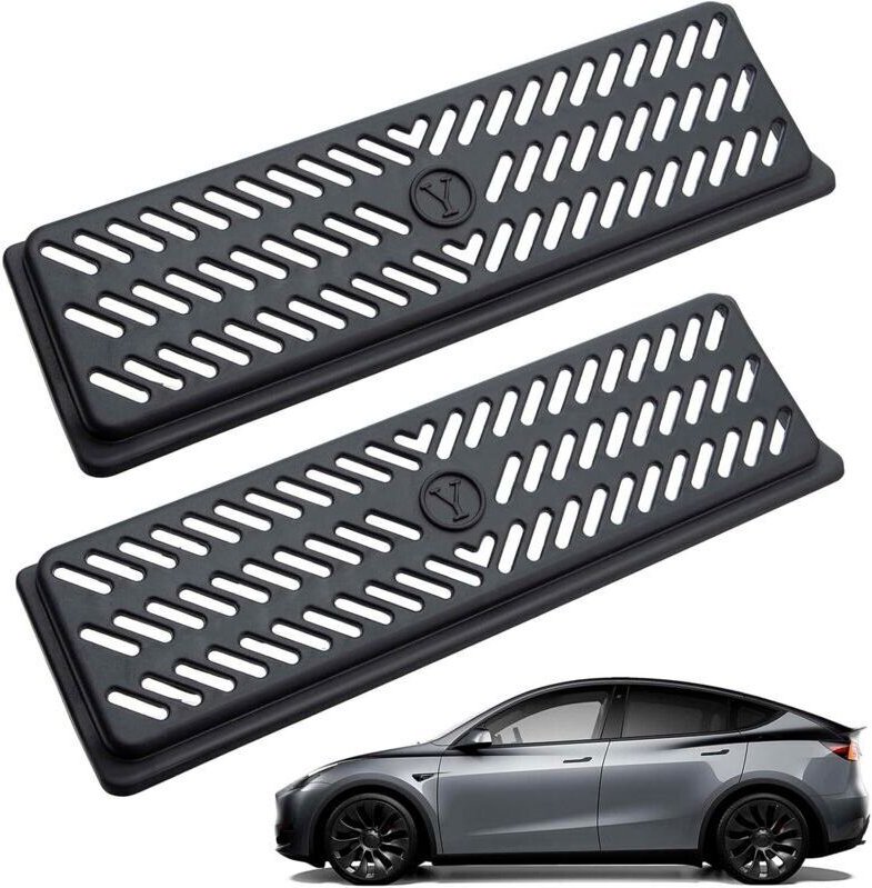 2-teiliges Zubehörset für den Kühlergrill des Model Y, Lüftungsgitterabdeckung für Tesla Model Y, Sitzlüftungsmaske für ...