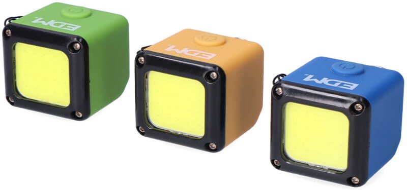 EDM - Wiederaufladbare 3W LED-Würfel-Taschenlampe, PowerBank-Funktion, IP20 36393