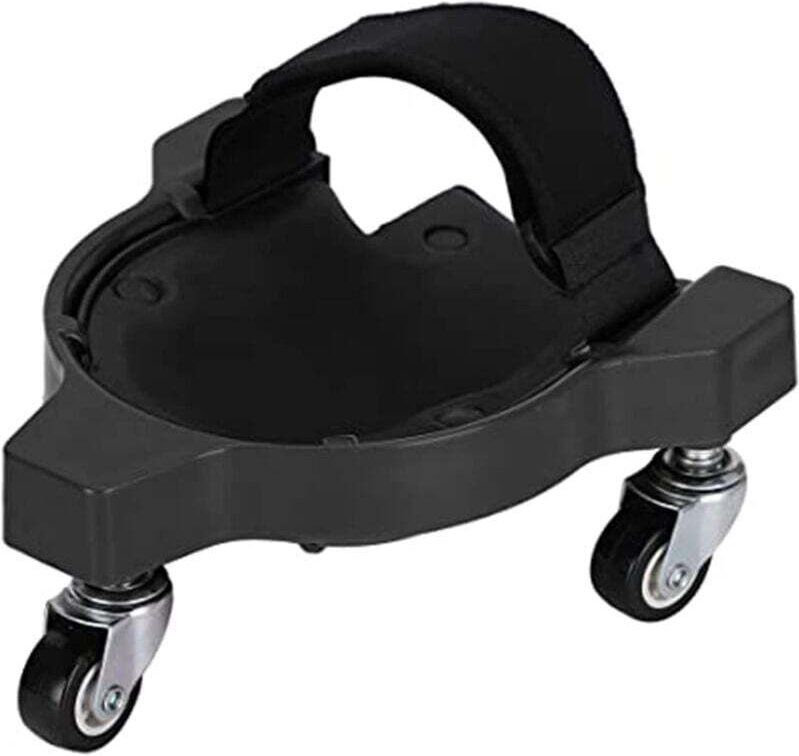 Robuste Knieschoner mit 3 Rollen und komfortablen Gelpolstern, 360°-Drehung ohne Abheben vom Boden, ideal für alle Boden...