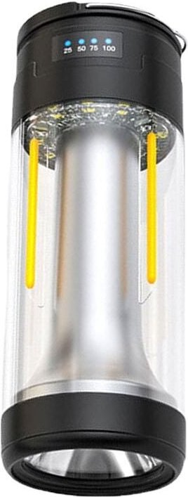Gotrays - Wiederaufladbares Campinglicht, LED-Campinglaterne, wiederaufladbare Taschenlampe, warmweißes rotes Licht, 4 M...