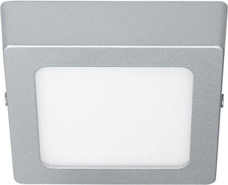 Efectoled - LED-Deckenleuchte 6W Eckig Aluminium 105x105mm Slim cct Wählbar Galán SwitchDimm Grau