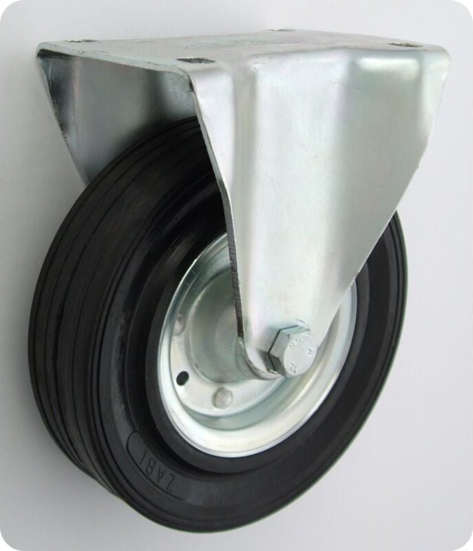 Metall-Gummi-Rad 180mm Festes Gehäuse 53 - Kl180 Sta