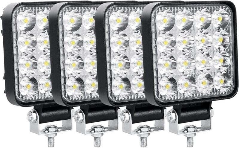 2x 18W LED Scheinwerfer Offroad-Lampe – Flutlicht-Arbeitsscheinwerfer, Wasserdicht IP67, Für Traktor, Bagger, SUV, 12V/24V – Kaltweiß 2x 18W LED Scheinwerfer Offroad-Lampe – Flutlicht-Arbeitsscheinwerfer, Wasserdicht IP67, Für Traktor, Bagger, SUV, 12V/24V – Kaltweiß