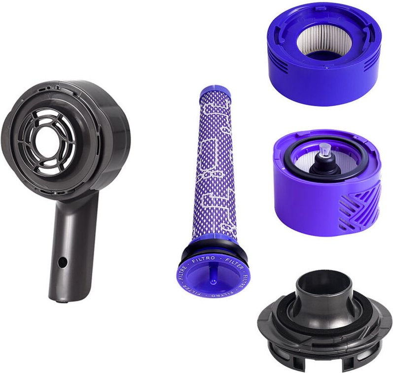 Filtersets für Dyson Staubsauger V6, V7 und V8, HEPA-Filter-Umrüstset (5-teiliges Set)