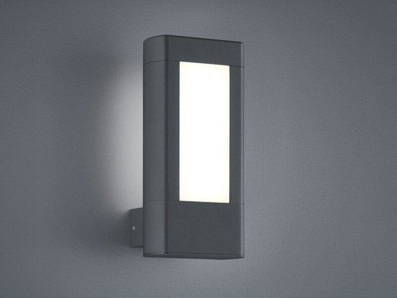 Trio - Leuchten led Außen-Wandleuchte Rhine anthrazit warmweiß Außen-Wandleuchte