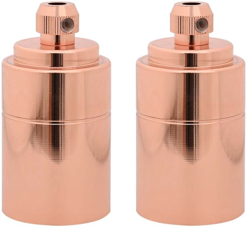 Lampenfassungen 2 Stk. Rosegold E27 Vidaxl