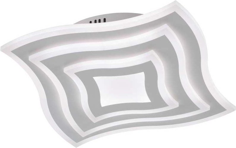 Fischer&honsel - Deckenleuchte Deckenlampe led Fernbedienung Dimmbar 43x43 cm Wohnzimmerlampe