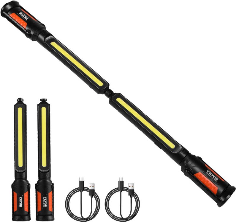 Thumbnail - VEVOR Werkstattlampe 1450 LM, Arbeitsleuchte, 4400 mAh Arbeitsscheinwerfer, magnetisches LED-Licht, Arbeitslampe für Mec...