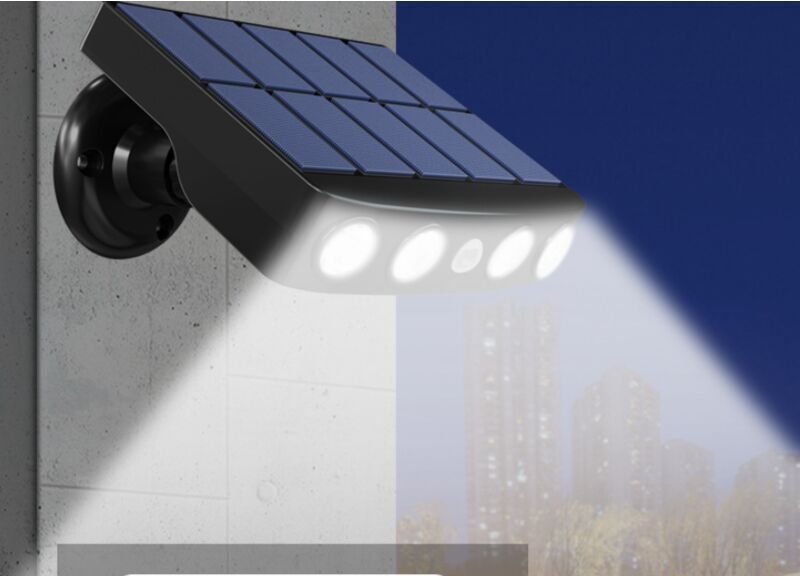 LaBlanc – Wasserdichte, verstellbare Solarleuchte für den Außenbereich mit Bewegungsmelder, hochwertiges Schnellladepane...