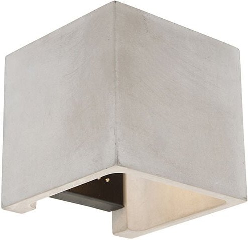 Ländliche quadratische Wandleuchte aus Beton - Alban