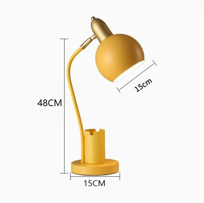 Dimmbare LED-Schreibtischlampe aus Metall, für Wohnzimmer, Schlafzimmer, Heimdekoration, Macaron-Beleuchtung, Arbeitszim...