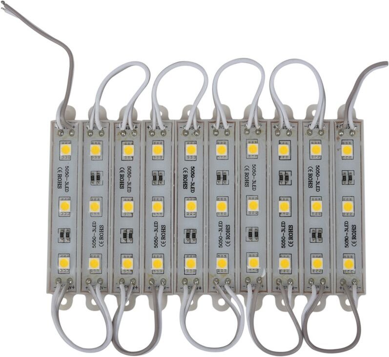 110 stücke 5050 smd 3 led Modul Streifen String Licht Wasserdicht dc 12V warm weiß