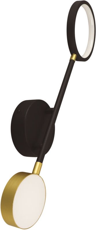 LED-Wandleuchte OMEGA LED I 10W schwarz/gold NW
