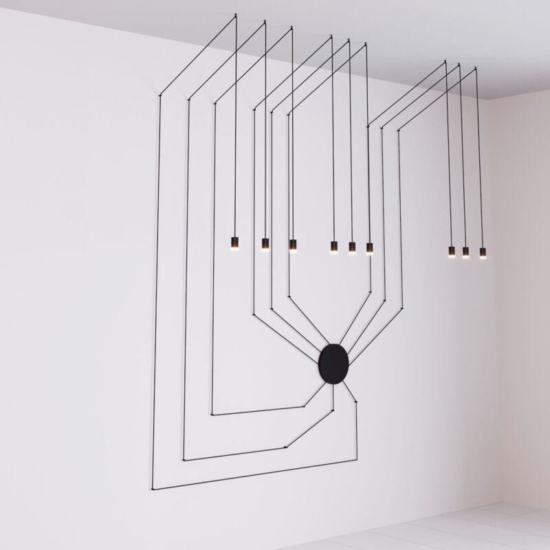 Barcelona Led - Designer-Pendelleuchte "Nebula" - 9 x 6W