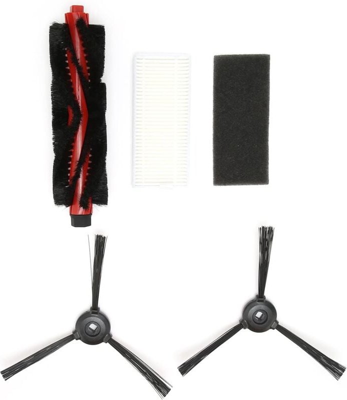 Thumbnail - Hauptseitenbürstenfilter-Kit, Roboter-Staubsauger-Ersatzteil-Kit Ersatzset für Lefant M200/M201/M520M/M571/T700 ABS-Kehr...