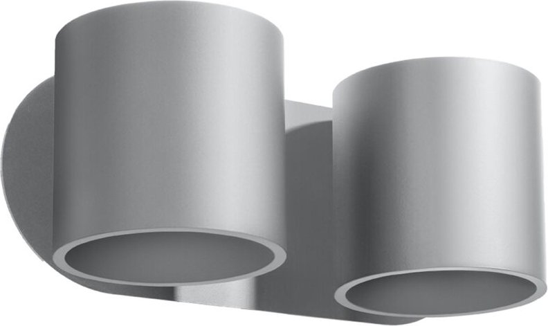 Thumbnail - Sollux - Twin Round Up & Down Wall Lamp Grey G9 Twin Round Up & Down Wandleuchte Grau G9