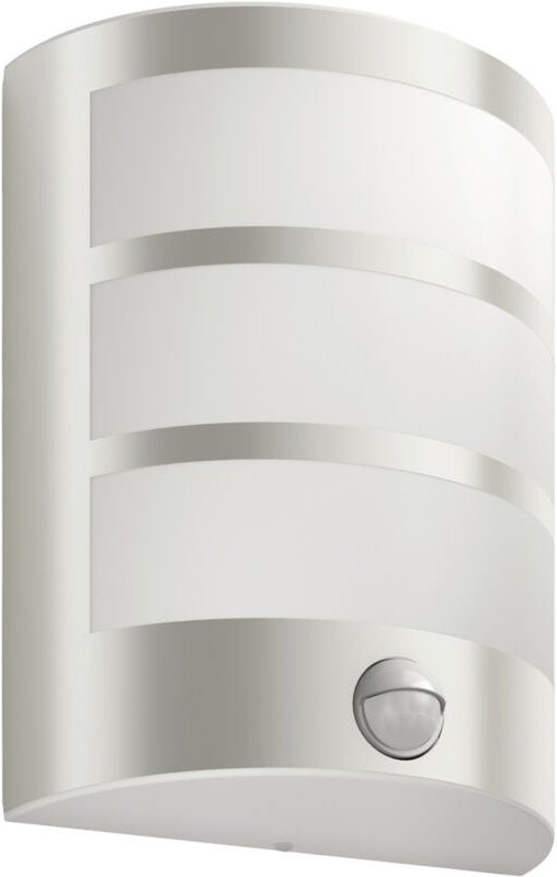 Led Python 8720169263772 LED-Außenwandleuchte mit Bewegungsmelder led 3.8 w Edelstahl - Philips