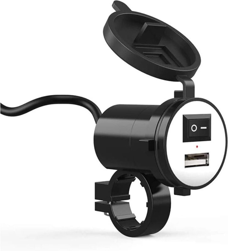 Wasserdichtes Motorrad-USB-Ladegerät 12 v, universelle Motorrad-Lenkerhalterung, wasserdichtes USB-Motorrad-Ladegerät, s...