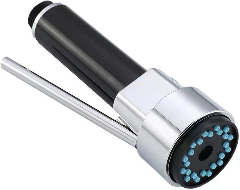 Küchenarmatur aus Messing mit Ausziehbrause, versenkbare Küchenarmatur, Ersatz-Ausziehbrause, Chrom-Finish, G1/2", Cariv...