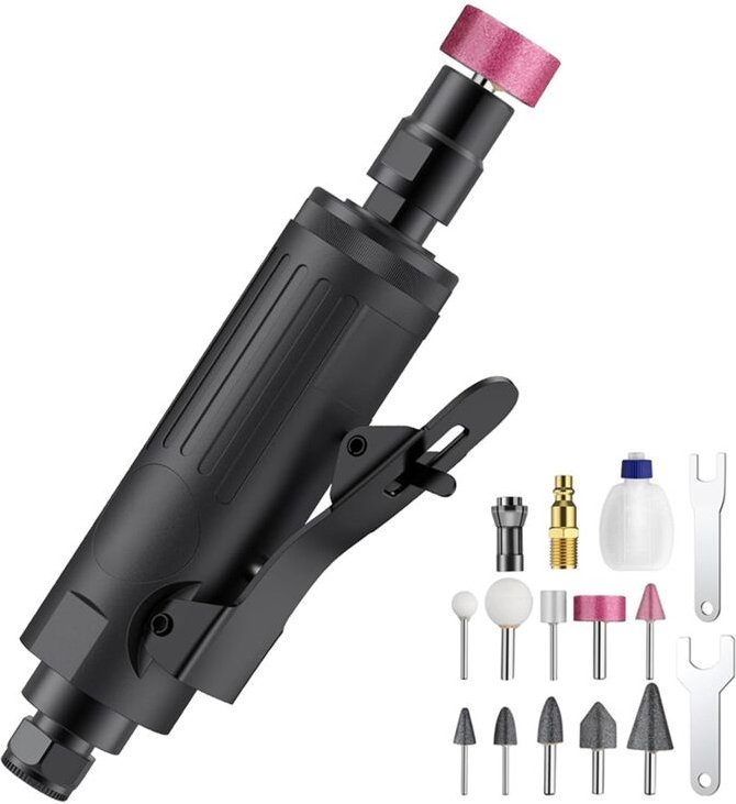 Druckluft-Geradschleifer, 1/4-Zoll-Winkelschleifer