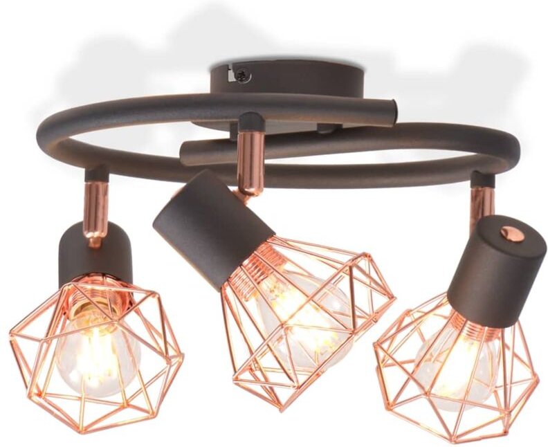 Thumbnail - Deckenstrahler mit 3 LED-Glühlampen 12 w Vidaxl