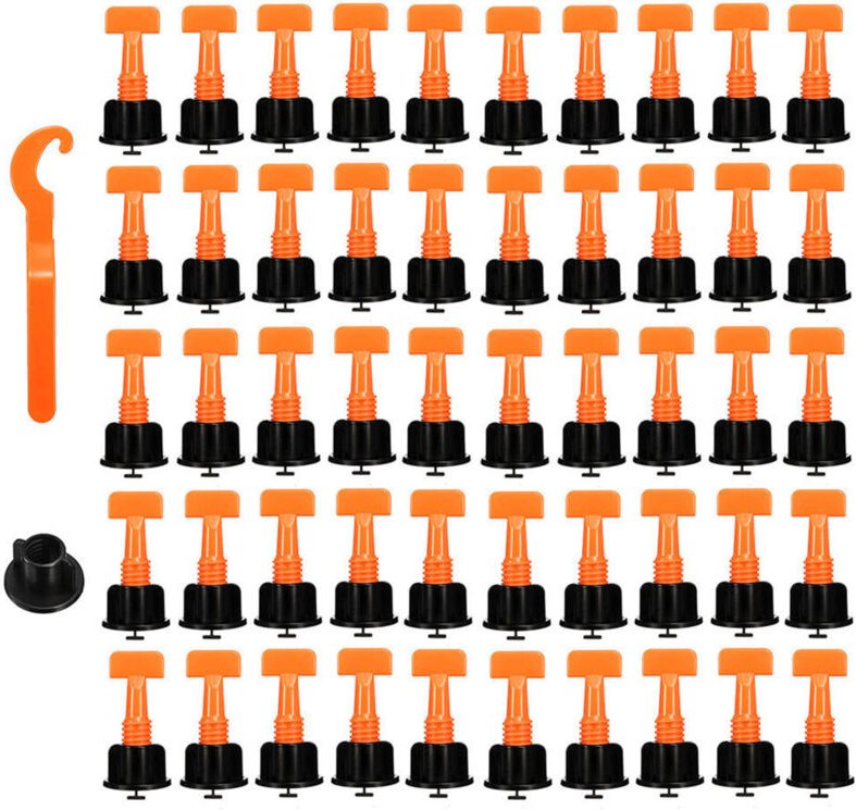 Fliesen-Nivelliersystem, Hilfswerkzeug zum Positionieren und Nivellieren von Fliesen, 151-teilig