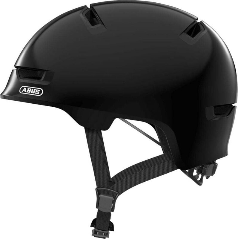 Fahrradhelm Kinder Youth Größe m shiny black - Abus