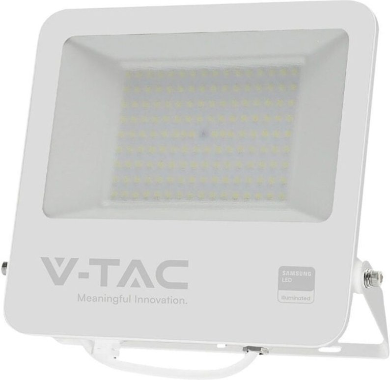 V-tac - LED-Flutlicht Samsung 100lm/w IP65 Wasserdicht Weiß 100W 10000 Lumen 6500K