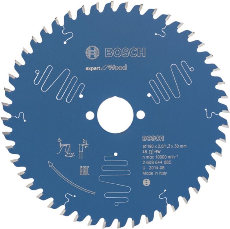 Kreissägeblatt Expert for Wood 190 x 30 x 2,0 mm, 48 - Bosch
