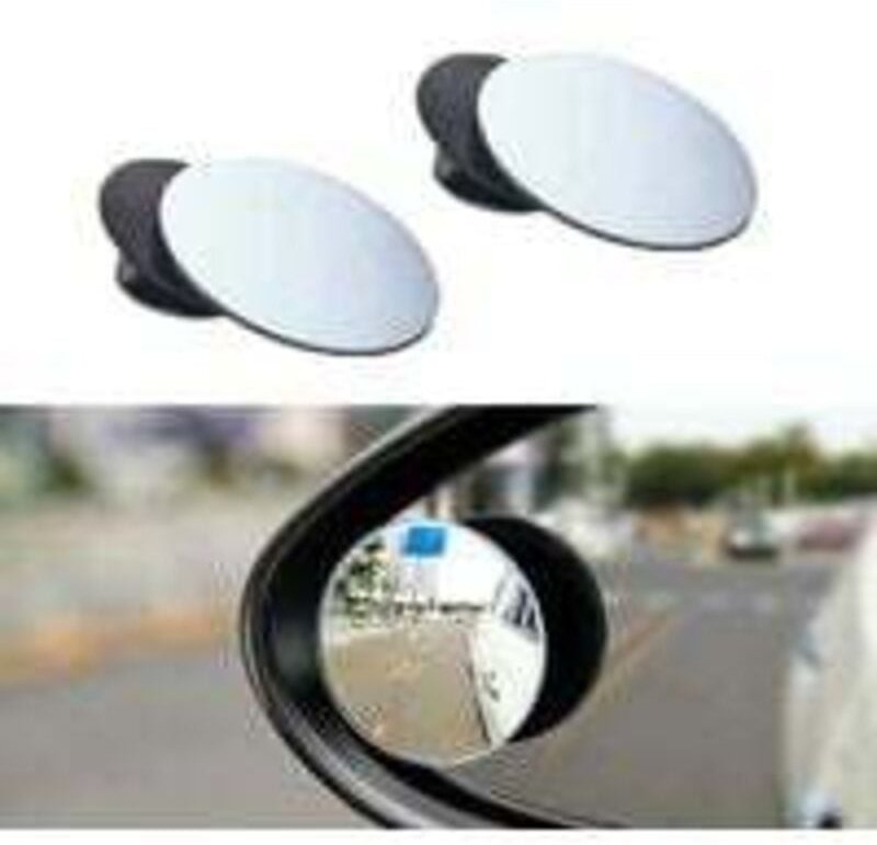 Ersandy - 2 Stück Außenspiegel für den toten Winkel, runde Auto-Rückspiegel, großer, verstellbarer Spiegel für den toten...