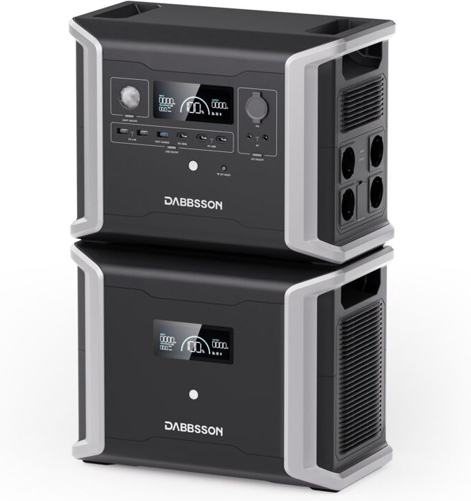 Dabsson Halbfestes Lithium Eisen Phosphate Tragbares Netzteil DBS1300+Kapazit ä t Erweiterungsbatterie, Groß ß e Kapazit...