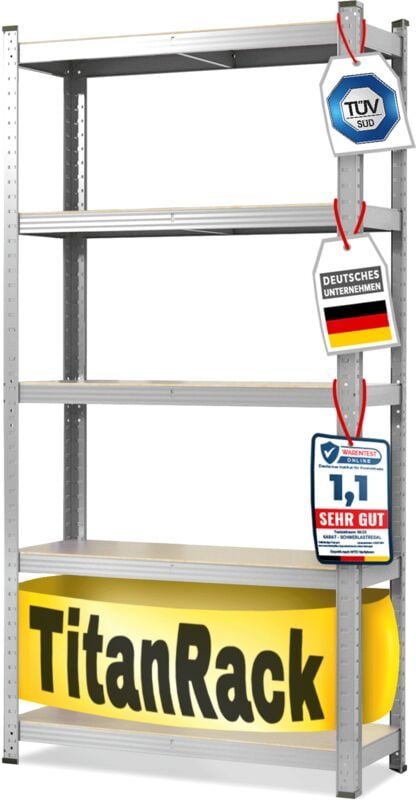 Schwerlastregal Grizzly Verzinkt 180 x 90 x 30 cm